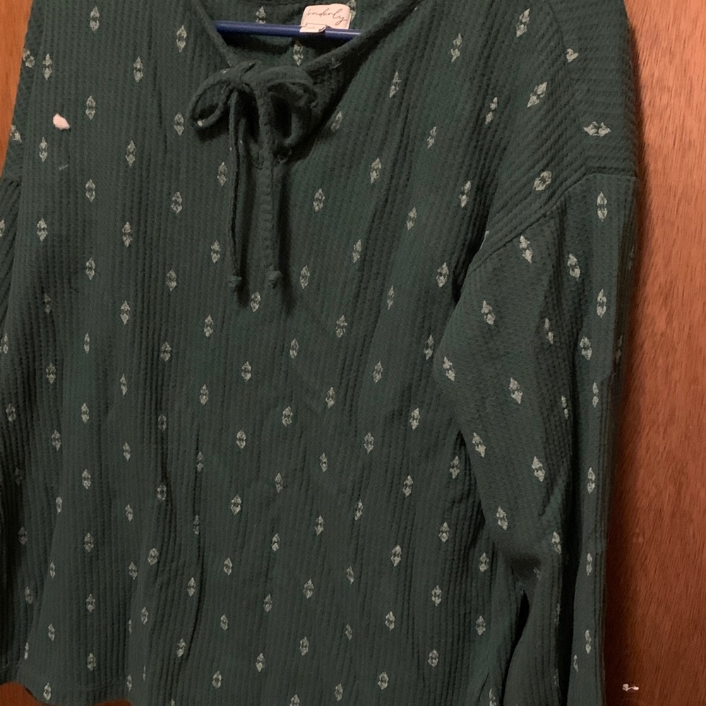 Wonderly Deep Green Knit Top